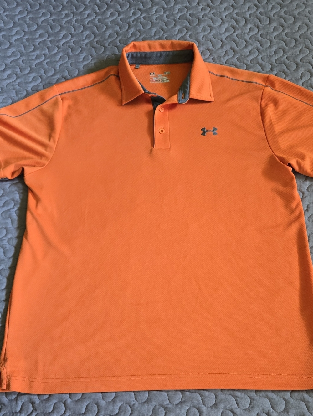 Under Armour Orange Polo Jacket with Gray Accents